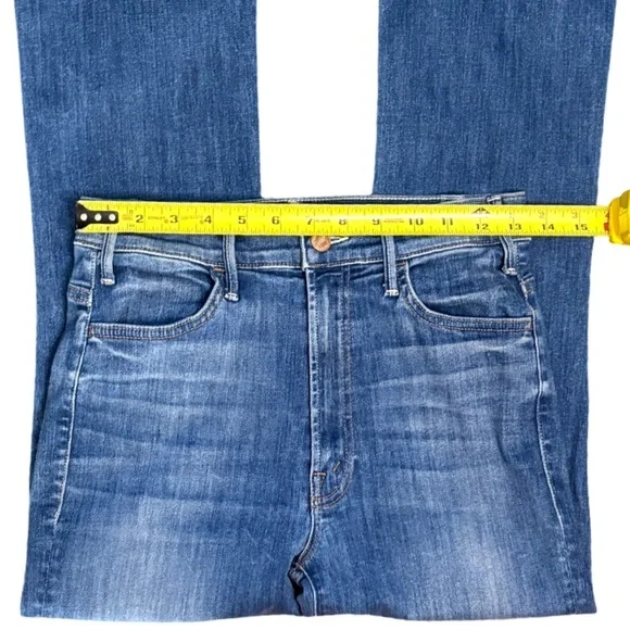 MOTHER The Hustler Ankle Fray Denim Jeans in Sweeter the Juice Blue Wash Size 27 - Picture 7 of 13